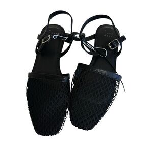 Target Black Mesh Slingback Flats